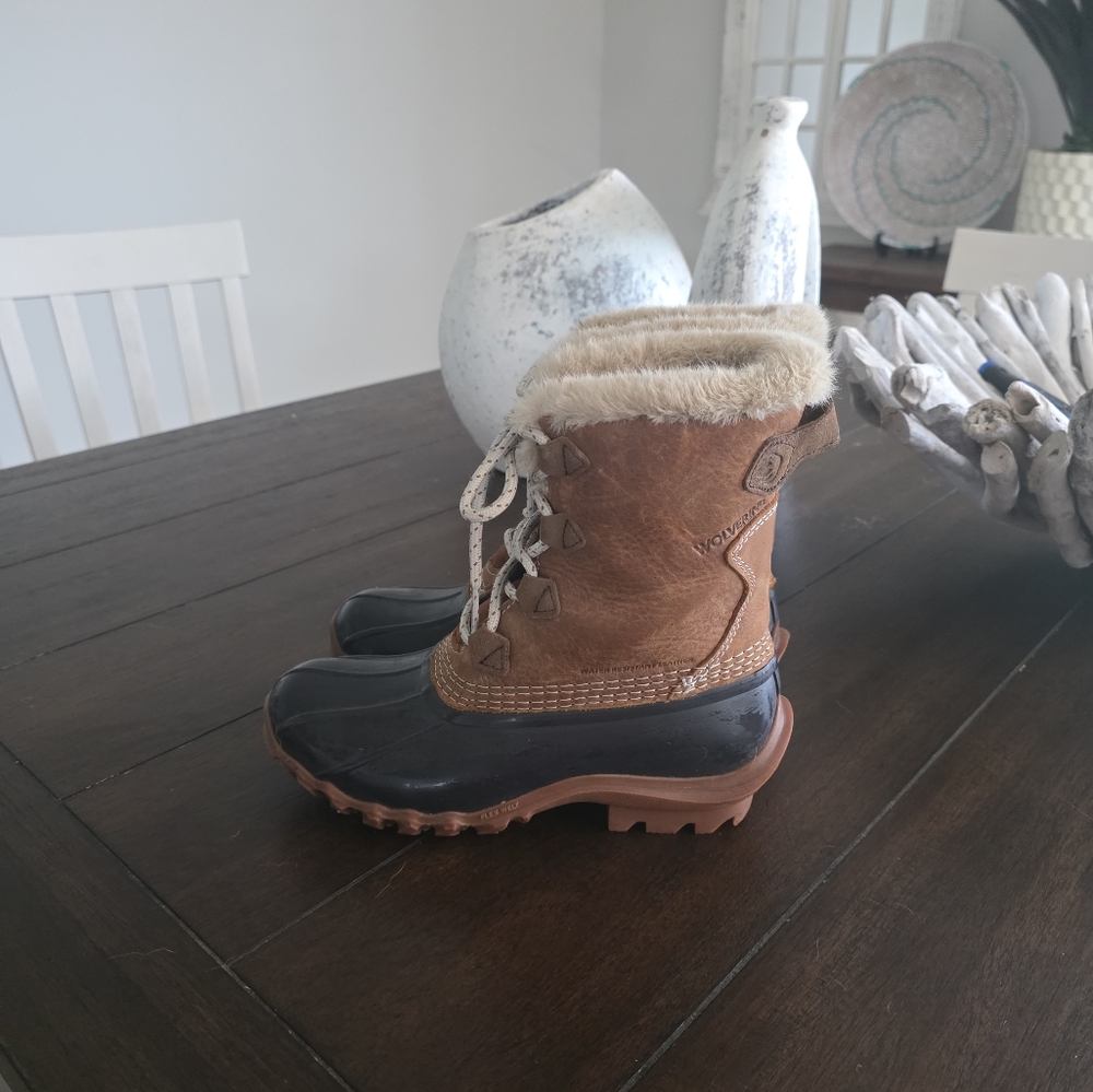 Wolverine Brown and Black Winter Boots
